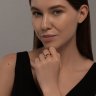 Кольцо золотое пробы 585 с миксом камней (Арт.716386)
