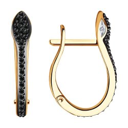 Серьги из золота с бриллиантами (Арт.7020074)