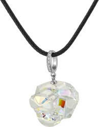 Кулон из серебра с кристаллом swarovski Русские Самоцветы (Арт.swkp-b-2-19-1ab-s)