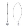 Серьги из серебра с фианитами (Арт.94026011)