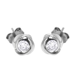 Серьги из серебра с фианитом (Арт.hl-e31e12w12-x-w-w-x-x)