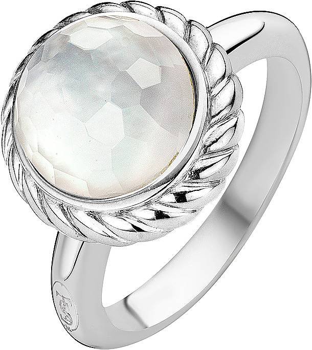 Кольцо из серебра с жемчугом и куб. цирконием (Арт.1964mw)