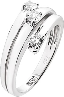 Кольцо с бриллиантами из белого золота «Magie Infinie 04» Diamanti (арт.DF051GB2)