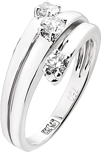 Кольцо с бриллиантами из белого золота «Magie Infinie 04» Diamanti (арт.DF051GB2)