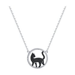 Колье из серебра с фианитами (Арт.94070763)