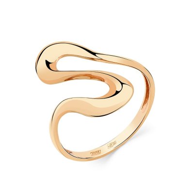 Кольцо без вставки «Пластика линий» золото 585 Carlin (арт.001-0766-0000-010)