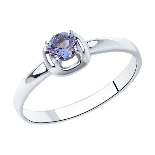 Кольцо из серебра с танзанитом (Арт.92012104)