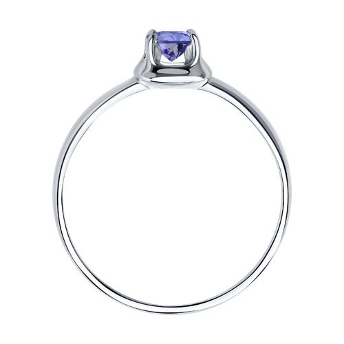 Кольцо из серебра с танзанитом (Арт.92012104)