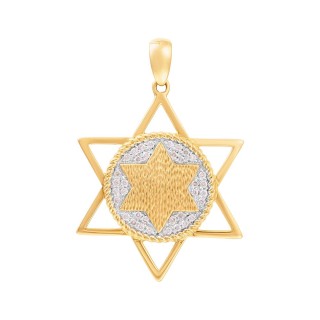 Кулон с бриллиантами «Звезда Света» золото 585 Myjewels (арт.P21712_PD_YG)
