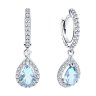 Серьги из серебра с ситаллами и фианитами (Арт.92022810)