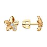 Серьги из золочёного серебра с фианитами (Арт.93-122-01636-1)