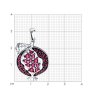 Подвеска из серебра с корундами (Арт.94033247) Подвеска из серебра с корундами (Арт.94033247)