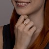 Кольцо из золота с фианитами «Переплет сияния» Соколов (арт.02597)