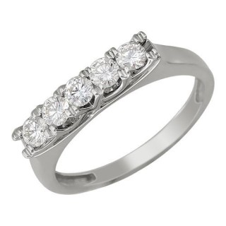 Кольцо с бриллиантами из белого золота «Elegance Line» Estet (арт.01К623068)