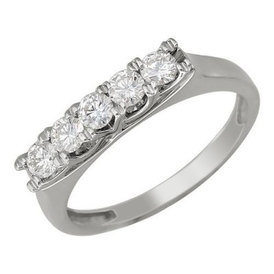 Кольцо с бриллиантами из белого золота «Elegance Line» Estet (арт.01К623068)