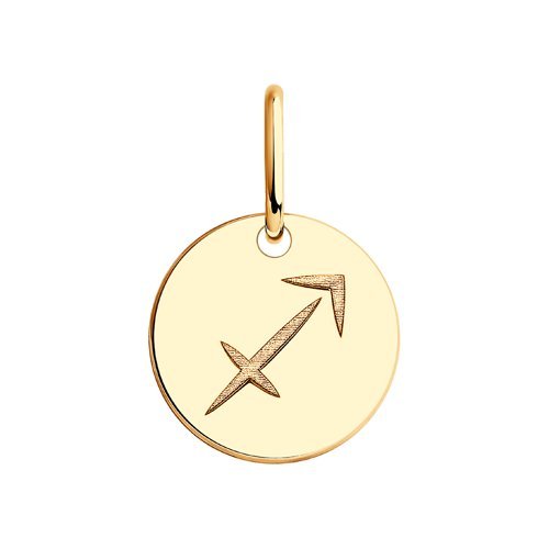 Подвеска из золота. знак зодиака стрелец (Арт.51-130-01101-1)