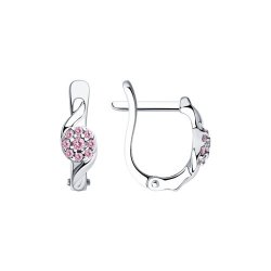 Серьги из серебра с фианитами (Арт.94-120-01130-1)