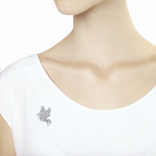 Брошь из серебра (Арт.94-140-00690-1)