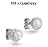 Серьги серебряные с жемчугом «Белый Шарм» Kabarovsky (арт.2-013-1500)