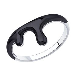 Кольцо из серебра с эмалью (Арт.94013146)
