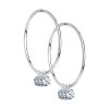 Серьги из серебра с фианитами «Лунный ореол» Соколов (арт.94024469)