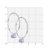 Серьги из серебра с фианитами «Лунный ореол» Соколов (арт.94024469)