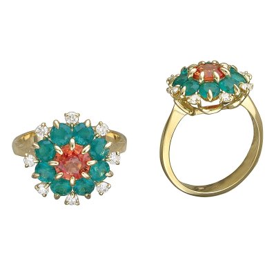 Кольцо Эстет (Арт.01k647693-3)