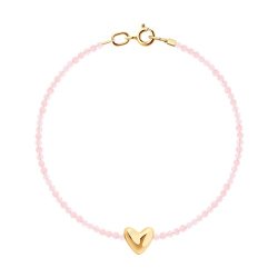 Браслет золотой пробы 585 с кварцем (Арт.750658)