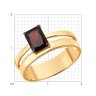 Кольцо из серебра с гранатом (Арт.92014722)
