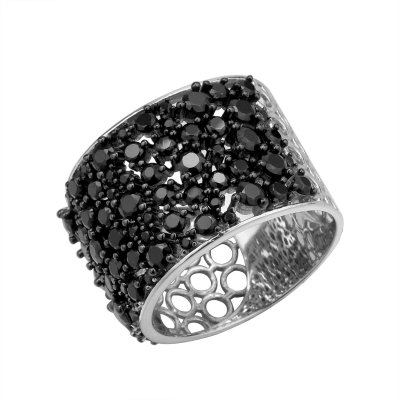 Кольцо из серебра (Арт.cz-r02719-x-bw-x-x-b)