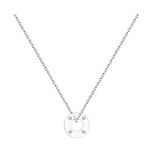 Колье из серебра с фианитами (Арт.94070454)