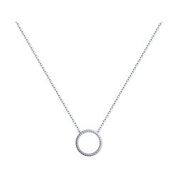 Колье из серебра с фианитами (Арт.94070653)