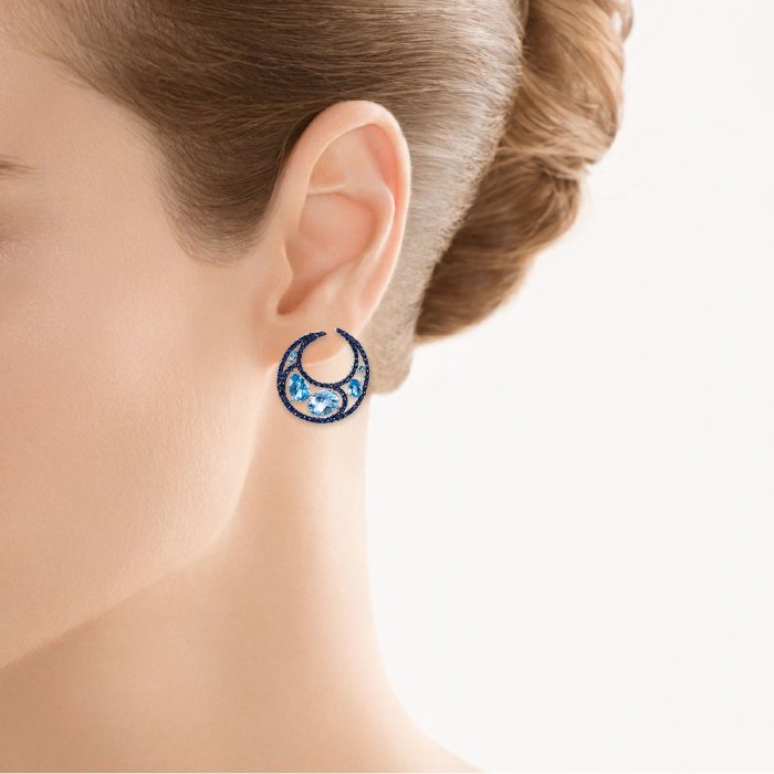 Серьги из белого золота с сапфиром и топазом (Арт.er-31918a_sr_sa_bt_wg)