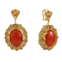 Серьги из золота с корундом и празиолитом (Арт.er-339432_sr_ys_cr_ct_ga_yg)
