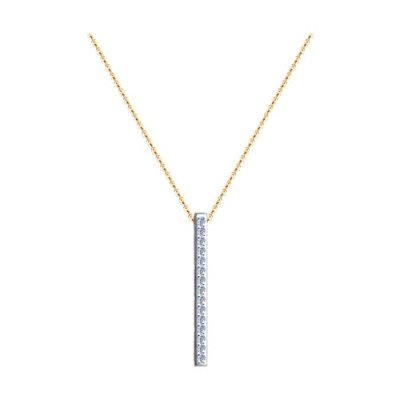 Колье из золота с бриллиантами «Линия Света» Соколов (арт.1070112)