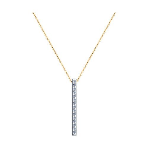 Колье из золота с бриллиантами «Линия Света» Соколов (арт.1070112)