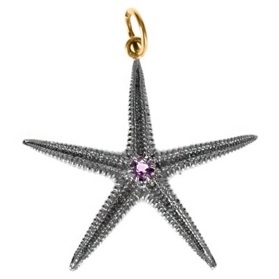 Серебряный кулон BEAVERS с аметистом 3154a