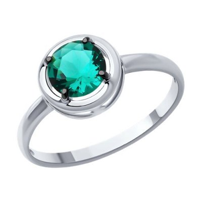 Кольцо из серебра с турмалином (Арт.92014518)