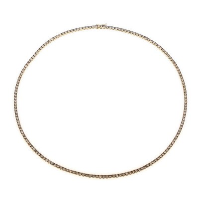 Ожерелье из золота с коричневыми бриллиантами «Golden Velvet» Sivera (арт.N8442_KL_DN_YG)