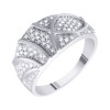 Кольцо с бриллиантами из белого золота «Иней Света» Myjewels (арт.R22461_WG)