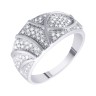 Кольцо с бриллиантами из белого золота «Иней Света» Myjewels (арт.R22461_WG)
