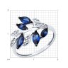 Кольцо из серебра с фианитами (Арт.94014141)