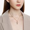 Подвеска крест  из золота с фианитами (Арт.51-131-02834-1)