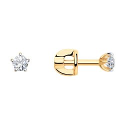 Серьги из золота с фианитами (Арт.31-122-01365-2)