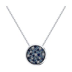 Колье из серебра с фианитами (Арт.94070939)