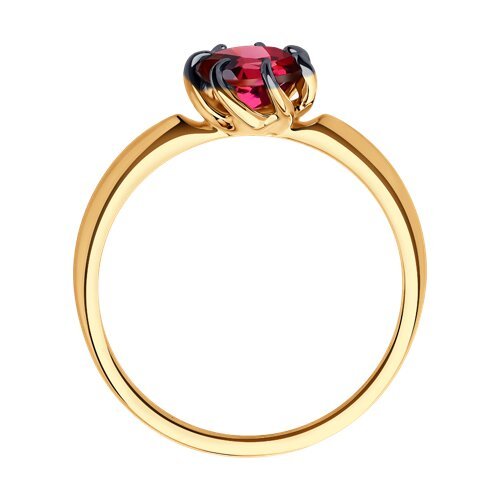 Кольцо золотое пробы 585 с родолитом (Арт.51-310-01774-3)