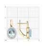 Серьги золотые пробы 585 с топазом (Арт.51-320-02049-1)
