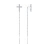 Серьги из серебра с фианитами (Арт.94026504)