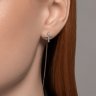 Серьги из серебра с фианитами (Арт.94026504)