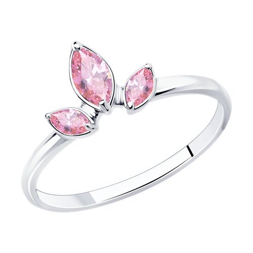 Кольцо из серебра с фианитами (Арт.94013492)